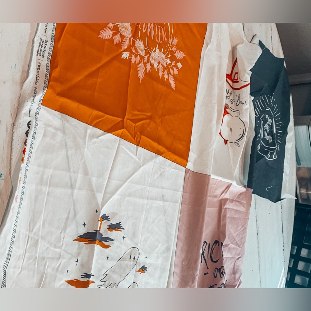 Halloween Themed fabric panels Comes with